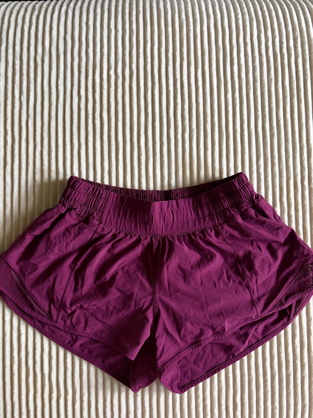 Burgundy Lululemon Shorts Size 6